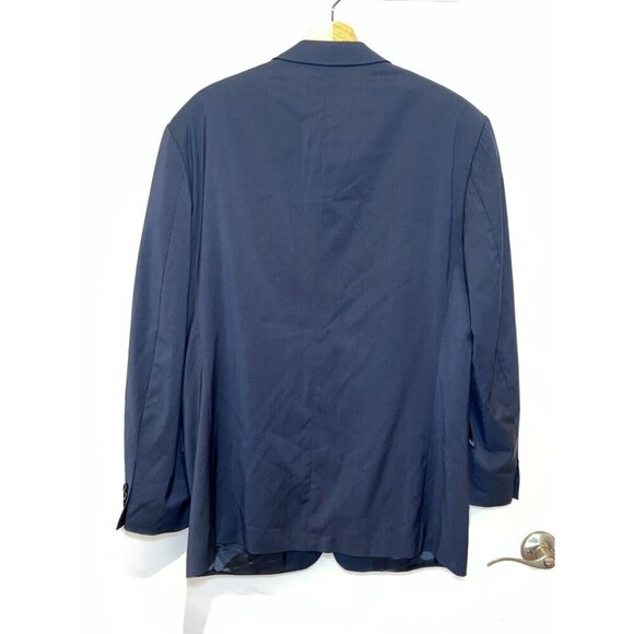 Hugo Boss Mens Wool Navy Blue Blazer Jacket 3-Button Front Sz 42R - Picture 3 of 8